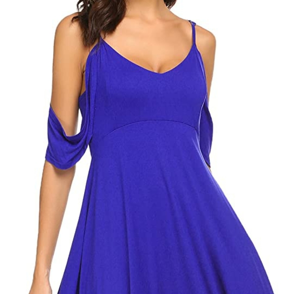 V-neck Spaghetti Strap Dress - Picture 2 of 9